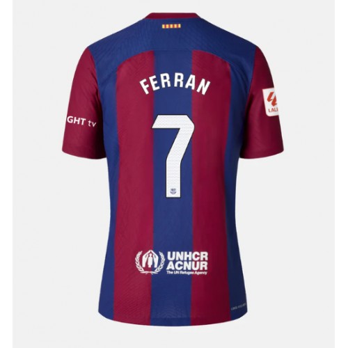 Maillot de foot Barcelona Ferran Torres #7 Domicile Femmes 2023-24 Manches Courte